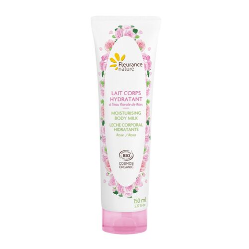 Lait corps hydratant a la rose bio 150ml