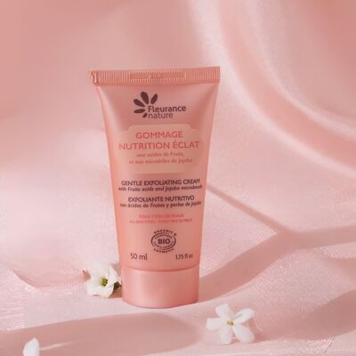 EXFOLIANTE FACIAL NUTRITIVO ORGÁNICO SUAVE Y RESPLANDOR