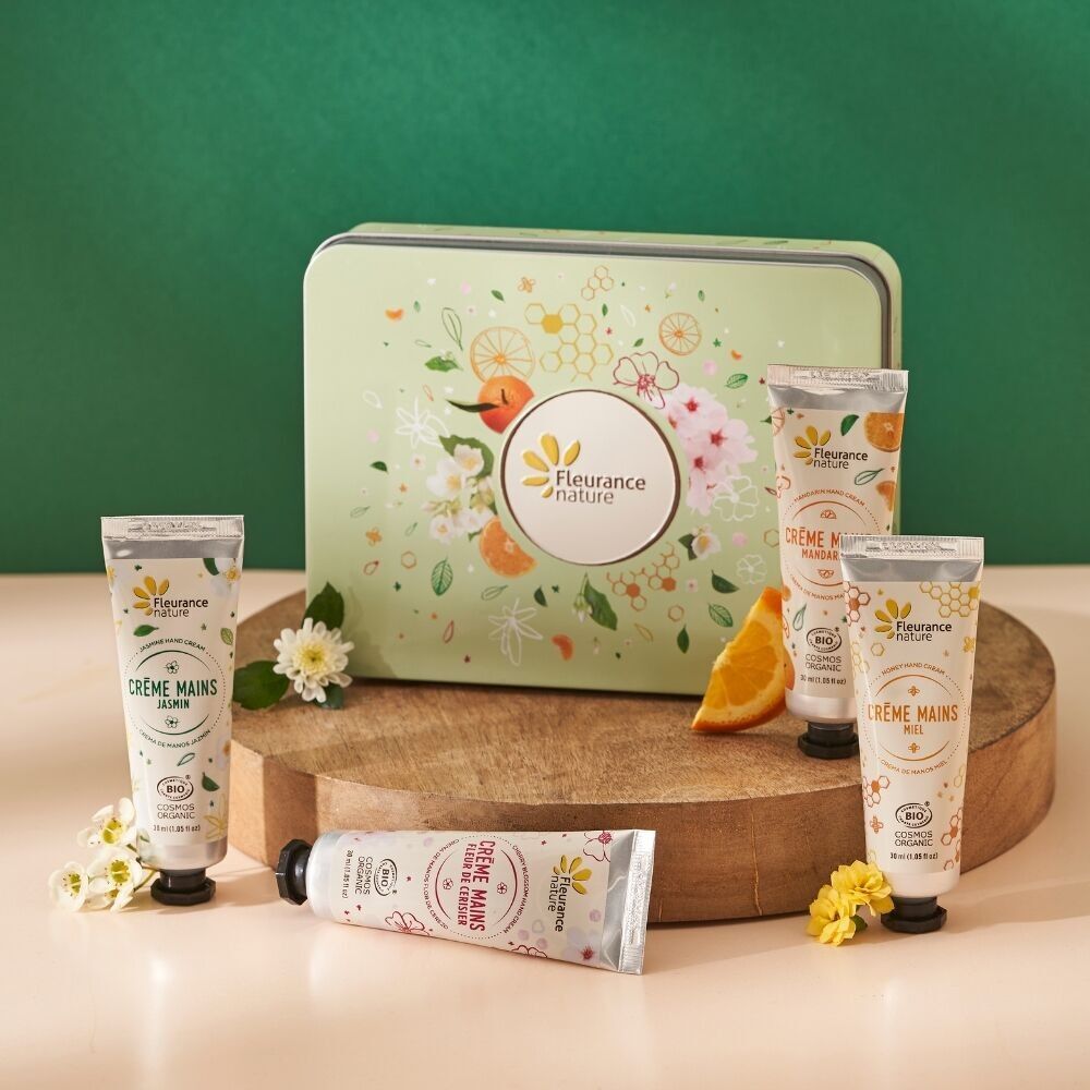 Scatola mani verdi che risveglia i sensi