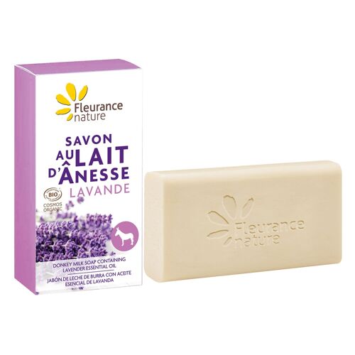 Savon lait anesse lavande bio