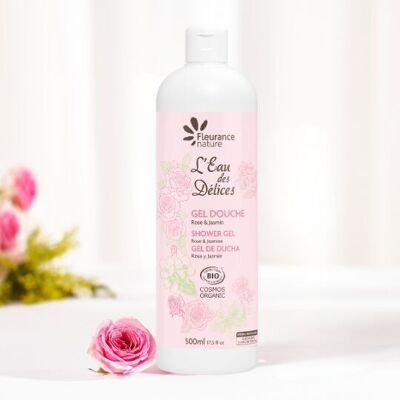 EAU DES DELICES GEL DOCCIA ROSA E GELSOMINO BIOLOGICO 500 ml