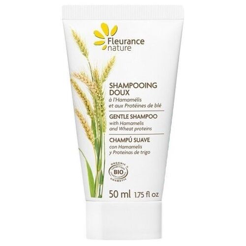 Shampooing doux a l'hamamelis format voyage bio