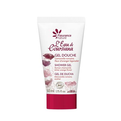 Gel de ducha perfumado agua de Coursiana orgánico tamaño de viaje 50ml