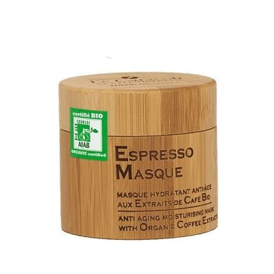 Espresso mascarilla hidratante antiedad mascarilla con extractos de café orgánico 150 ml