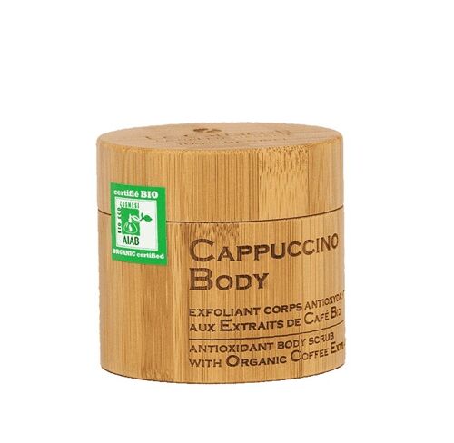 Cappuccino Body exfoliant corps antioxydant aux extraits de café bio 150 ml