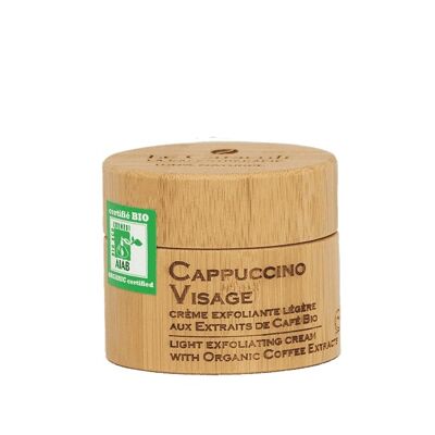 Cappuccino Visage crème exfoliante légère aux extraits de café bio 50 ml