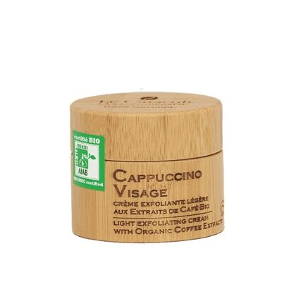 Cappuccino Visage crème exfoliante légère aux extraits de café bio 50 ml