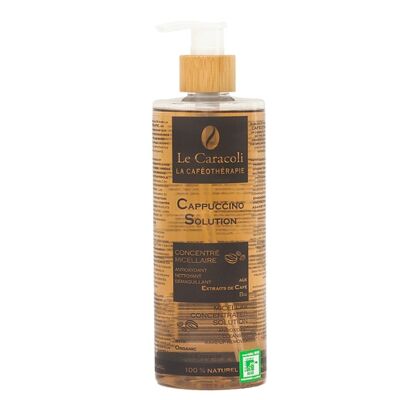 Cappuccino Make-up remover cleansing solution with organic coffee extracts 400 ml