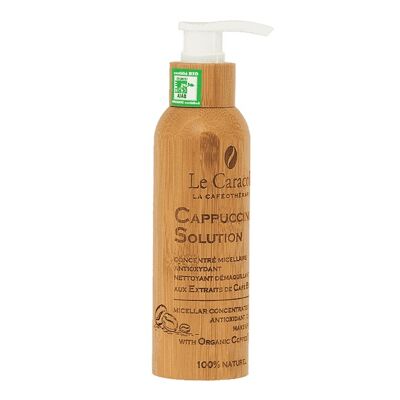 Cappuccino Make-up remover cleansing solution with organic coffee extracts 120 ml