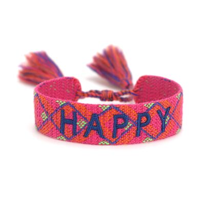 Boho bracelet HAPPY Spicy Red