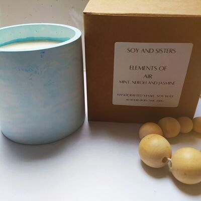 Elements of air soy wax candle