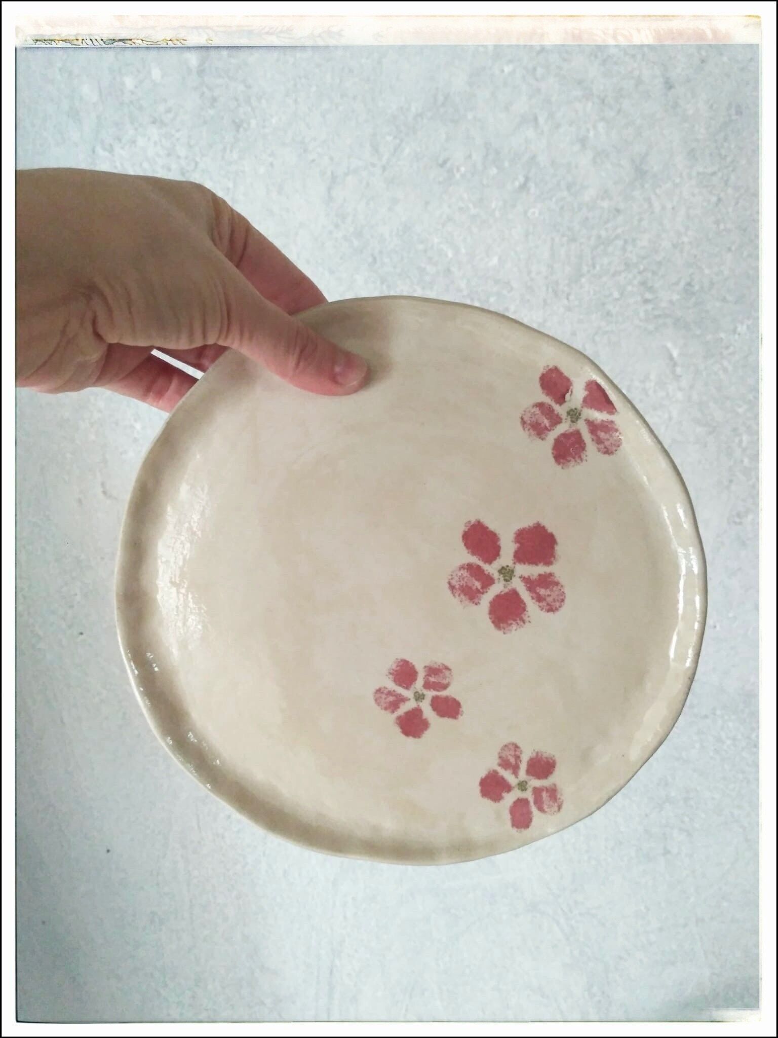 LANGSAMER BORDEAUX-MITTELPLATTE