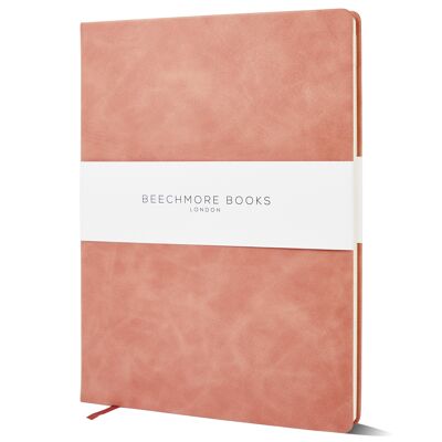 Rose Wood A4 Ruled Hardcover Vegan Leather Journal