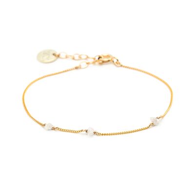 bracelet diamants Simple or jaune blanc