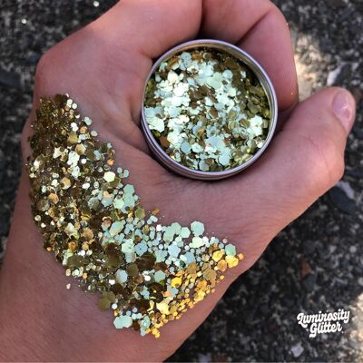 Gold Rush Eco Glitter Blend - Biodegradable Glitter Mix