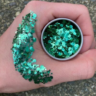 Forest Green Eco Glitter Blend - Biodegradable Glitter Mix