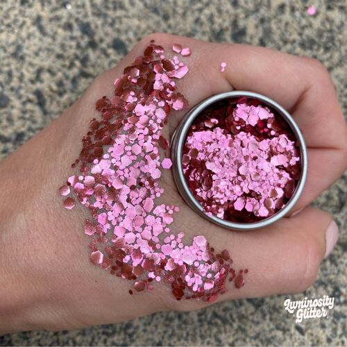 Rose Pink Eco Glitter Blend - Biodegradable Glitter Mix