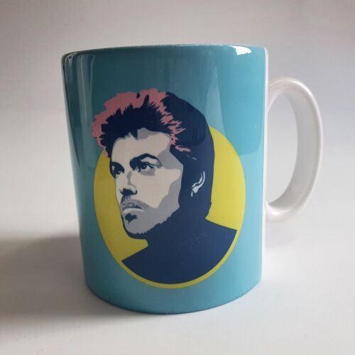 George Michael Mug Blue