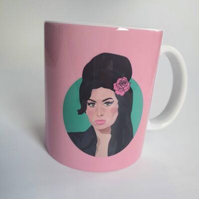 Amy Winehouse rosa Tasse Neu!