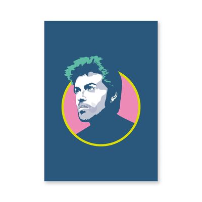 NUOVO! George Michael – Stampa Giclée Navy