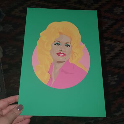 Dolly Parton Impresión Giclée A4