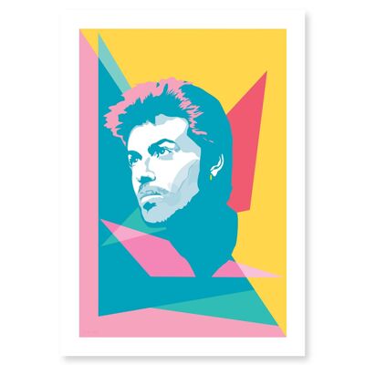 George Michael - Impresión Giclée abstracta