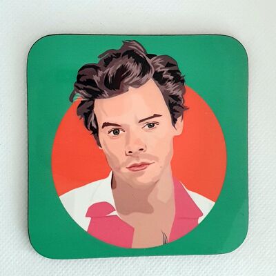 Harry Styles Coaster Green