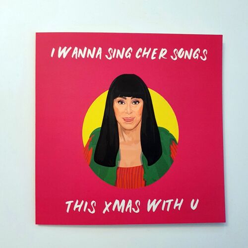 Cher Christmas Card