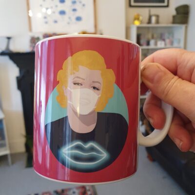 Taza Máscara de Marilyn Monroe