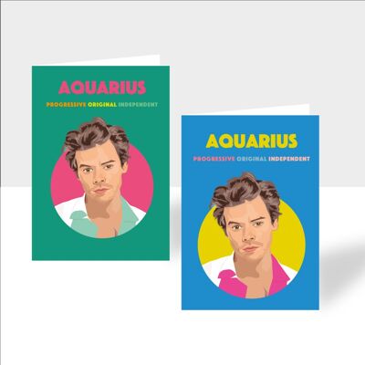 Tarjetas de Harry Styles Acuario