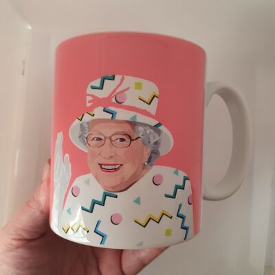 Queen Elizabeth Mug Pink