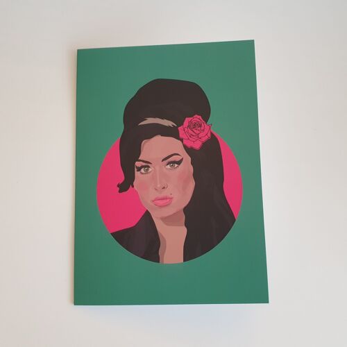 Amy Winehouse Greeting Card