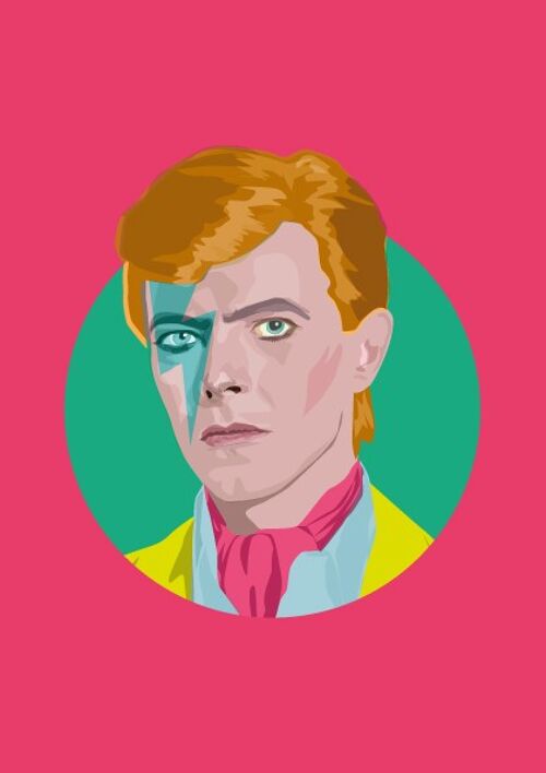 David Bowie A5 Postcard