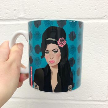 Tasse bleue Amy Winehouse