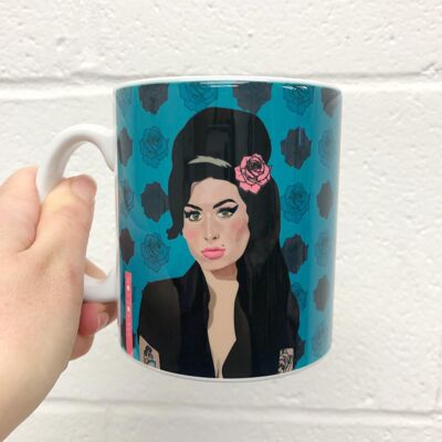 Amy Winehouse Blue Mug