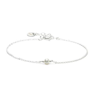 bracelet stella Simple argent blanc