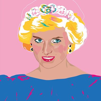 Prinzessin Diana Postkarte