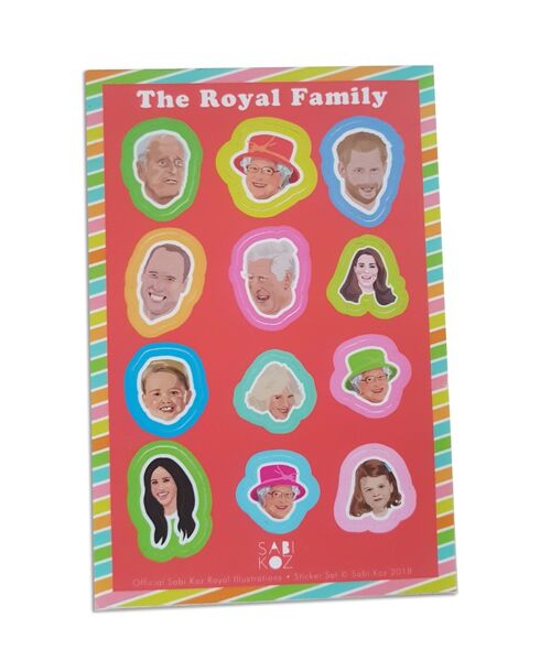 Royal Family Sticker Set