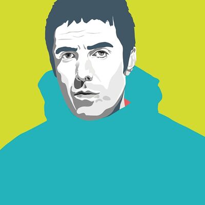 Cartolina A5 Liam Gallagher