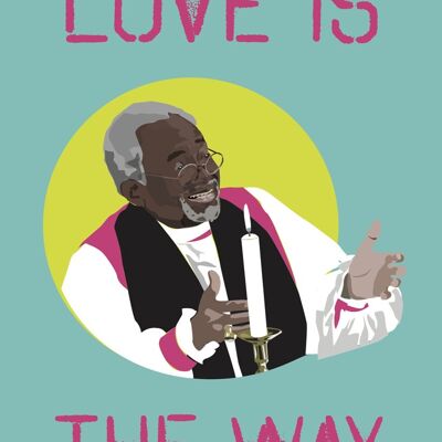 Liebe ist – Bischof Curry Postkarte