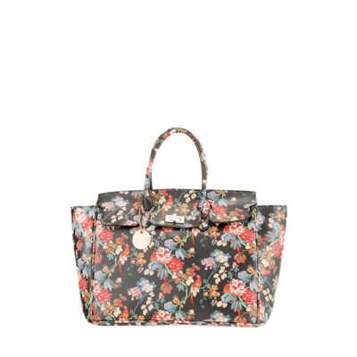 Flower Handbag Black