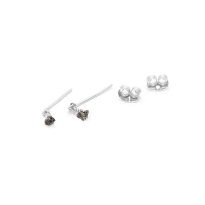 BO diamants Puce argent noir