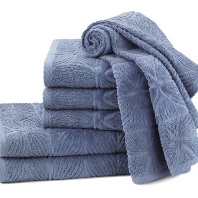 "Agatha" bath towel, blue
