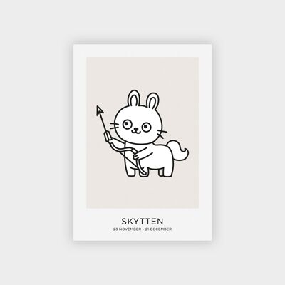 Sagittarius Mini poster / Gift card