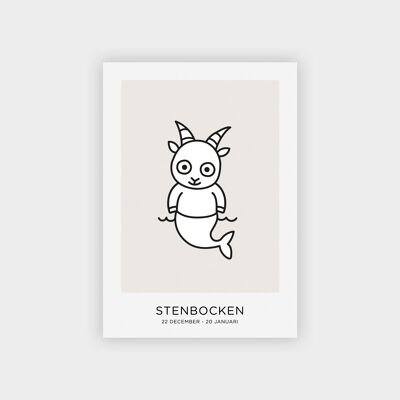 Capricorn Mini poster / Gift card