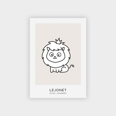 Leo Mini poster / Gift card