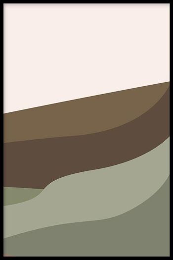 Montagnes abstraites III - Affiche - 13 x 18 cm 2