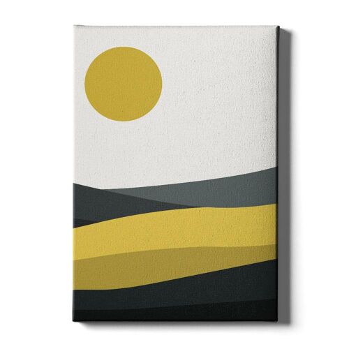 Grey Tones Mountains II- Poster ingelijst - 40 x 60 cm