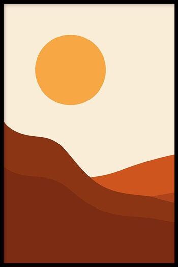 Boho Desert I - Affiche encadrée - 50 x 70 cm 2