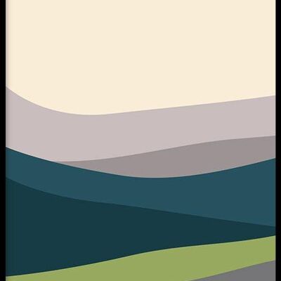 Paysage de montagne I - Affiche - 13 x 18 cm